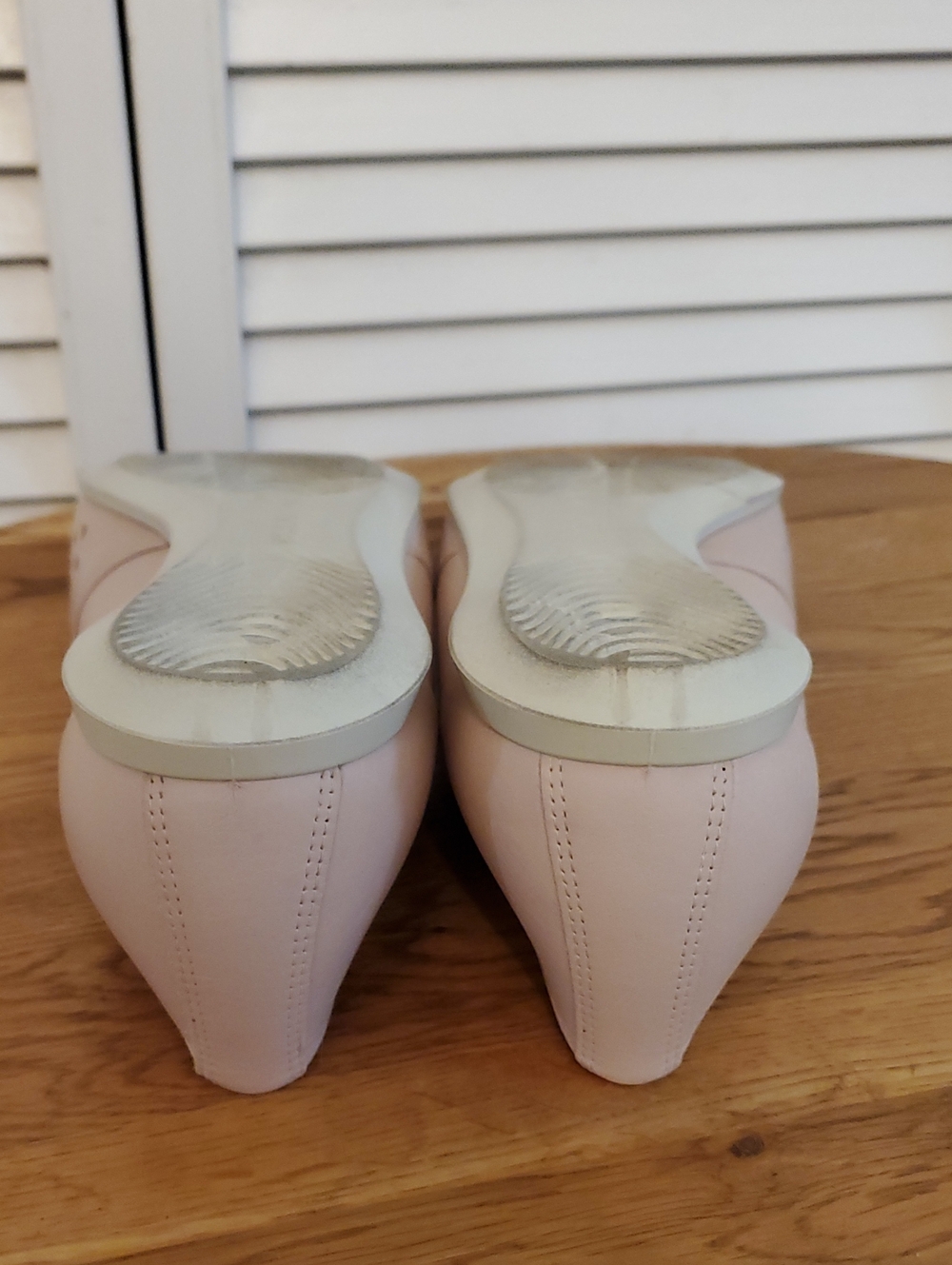 Ecco Pink Blush Touch Leather Ballerina Flats Loafers, Size 8 - Picture 6 of 10
